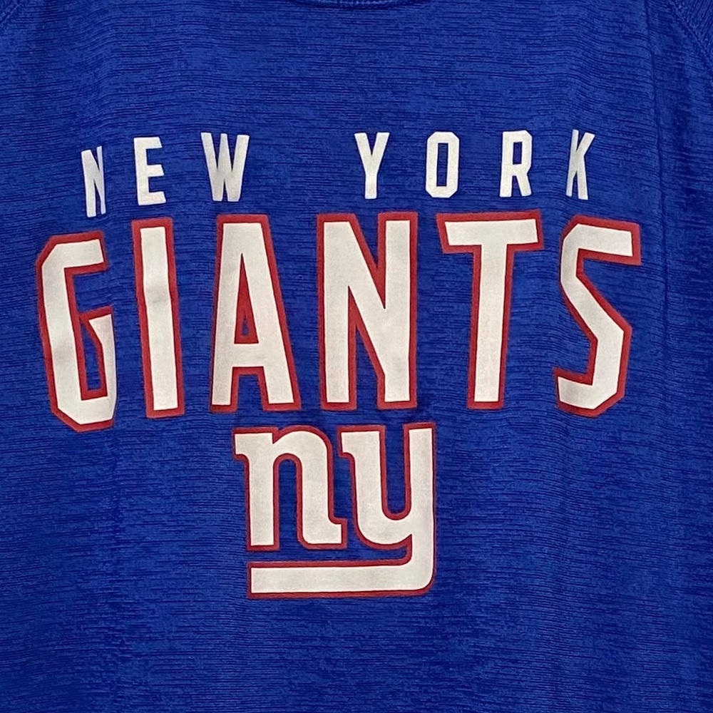 NFL New York Giants Short Sleeve Shirt Mens XL Spacedye Football Athletic - Picture 4 of 10